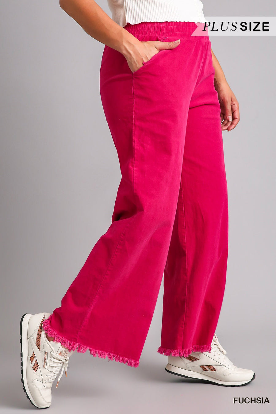 Fuchsia Wide Leg Pants