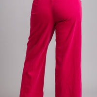 Fuchsia Wide Leg Pants