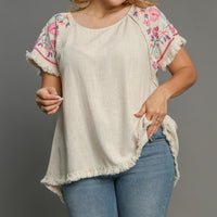 Boho Embroidered Top