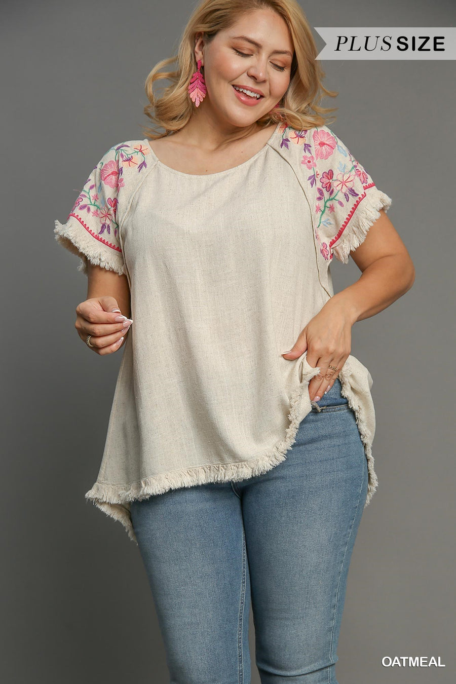 Boho Embroidered Top