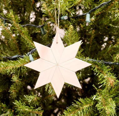 Wood Star Ornament