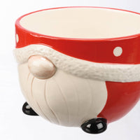 Santa Gnome Red Small Bowl