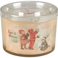 Vintage Snowmen Candle Set