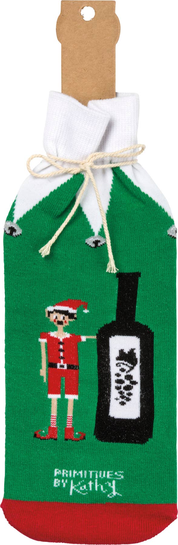 A Little Elf Told Me You Like Wine Bottle Sock Cover