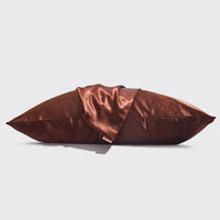 Kitsch Satin Pillowcase - Chocolate