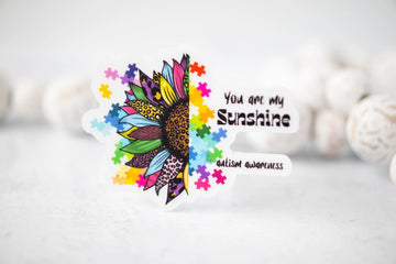 You Are My Sunshine Autism Awareness Vinyl Sticker