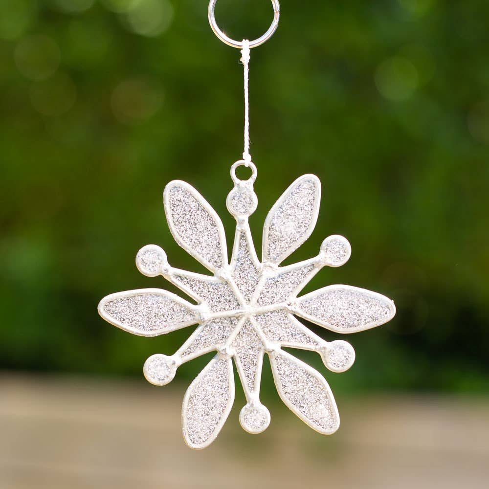 Let It Snow Winter Snowflake Suncatcher