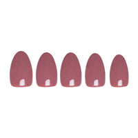 Mauve Press-On Nails | Short Oval