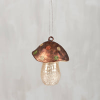 Glass Toadstool Ornament