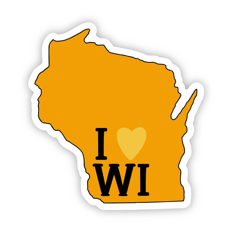 "I Love Wisconsin" Sticker