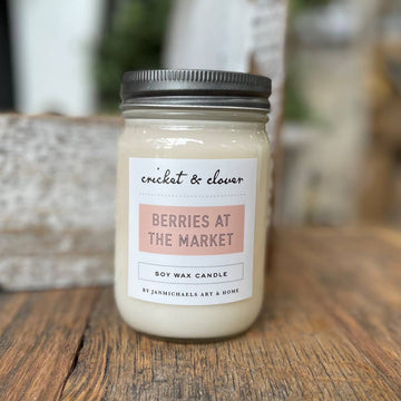 Berries at the Market Soy Mason Jar Candle