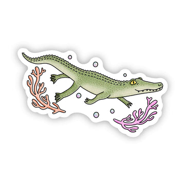 Swimming Alligator Sticker