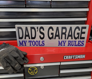 Dad's Garage Wooden Sign