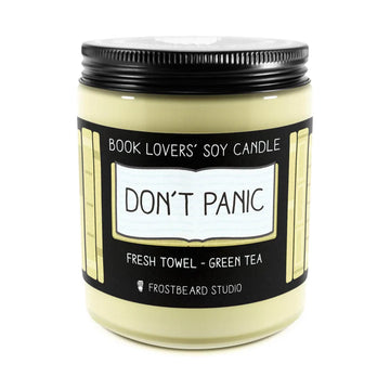 Don't Panic Book Lover's Soy Candle