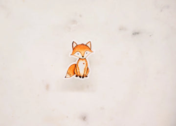 Cute Little Fox Clear Vinyl Sticker