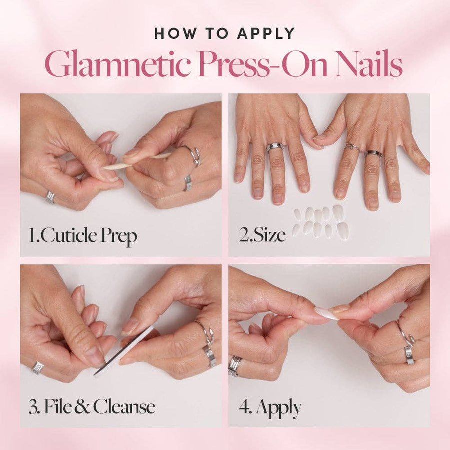 Ash Gray Press-On Nails | Short Almond