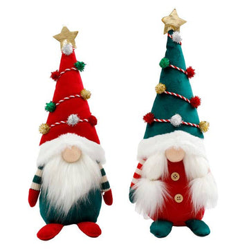 Santa Gnome with Christmas Tree Hat