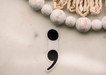 Semicolon Vinyl Sticker