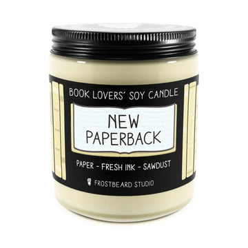 New Paperback Book Lover's Soy Candle