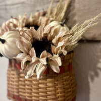 Sunflower + Pumpkins + Grass Basket