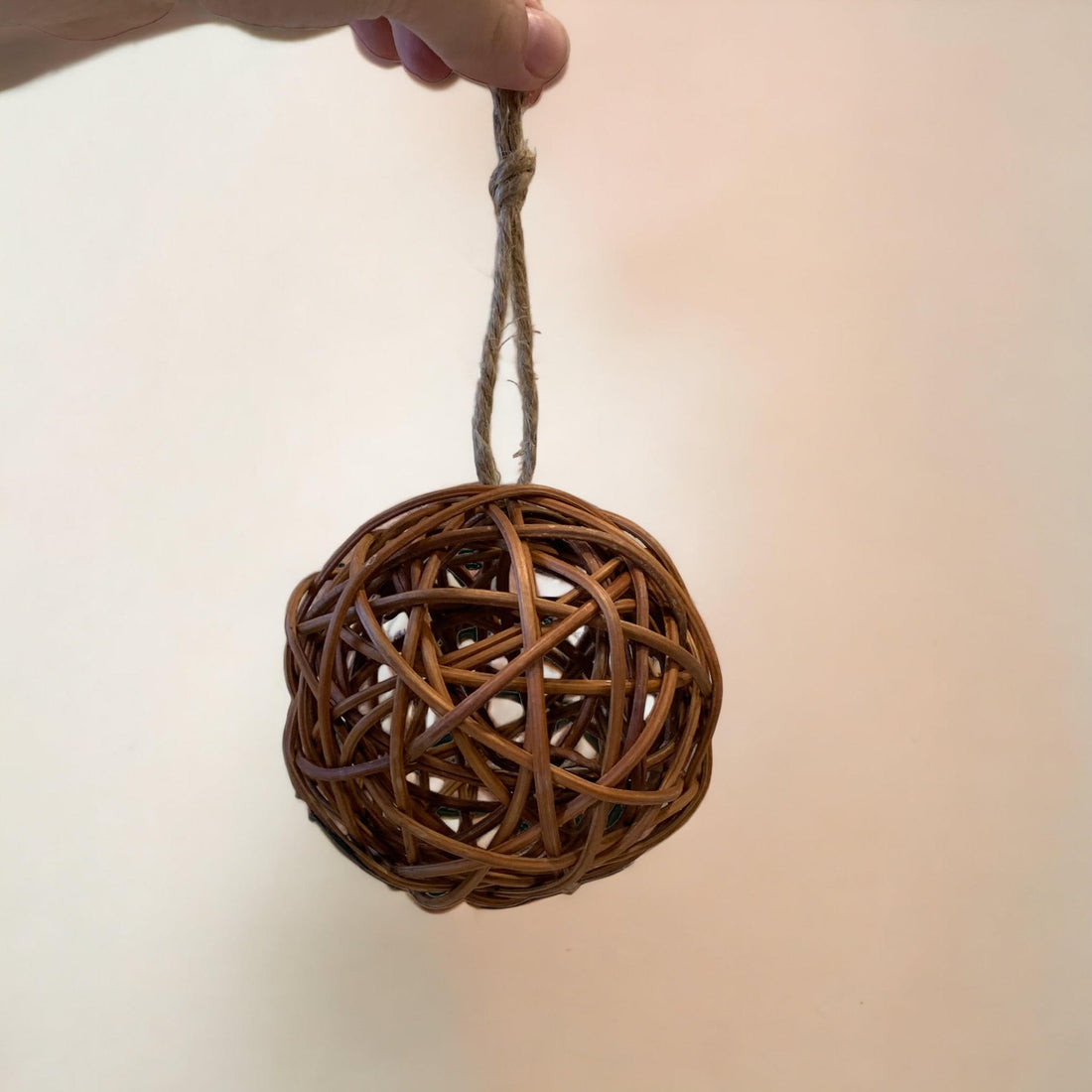 Wood Twine Ball Ornaments