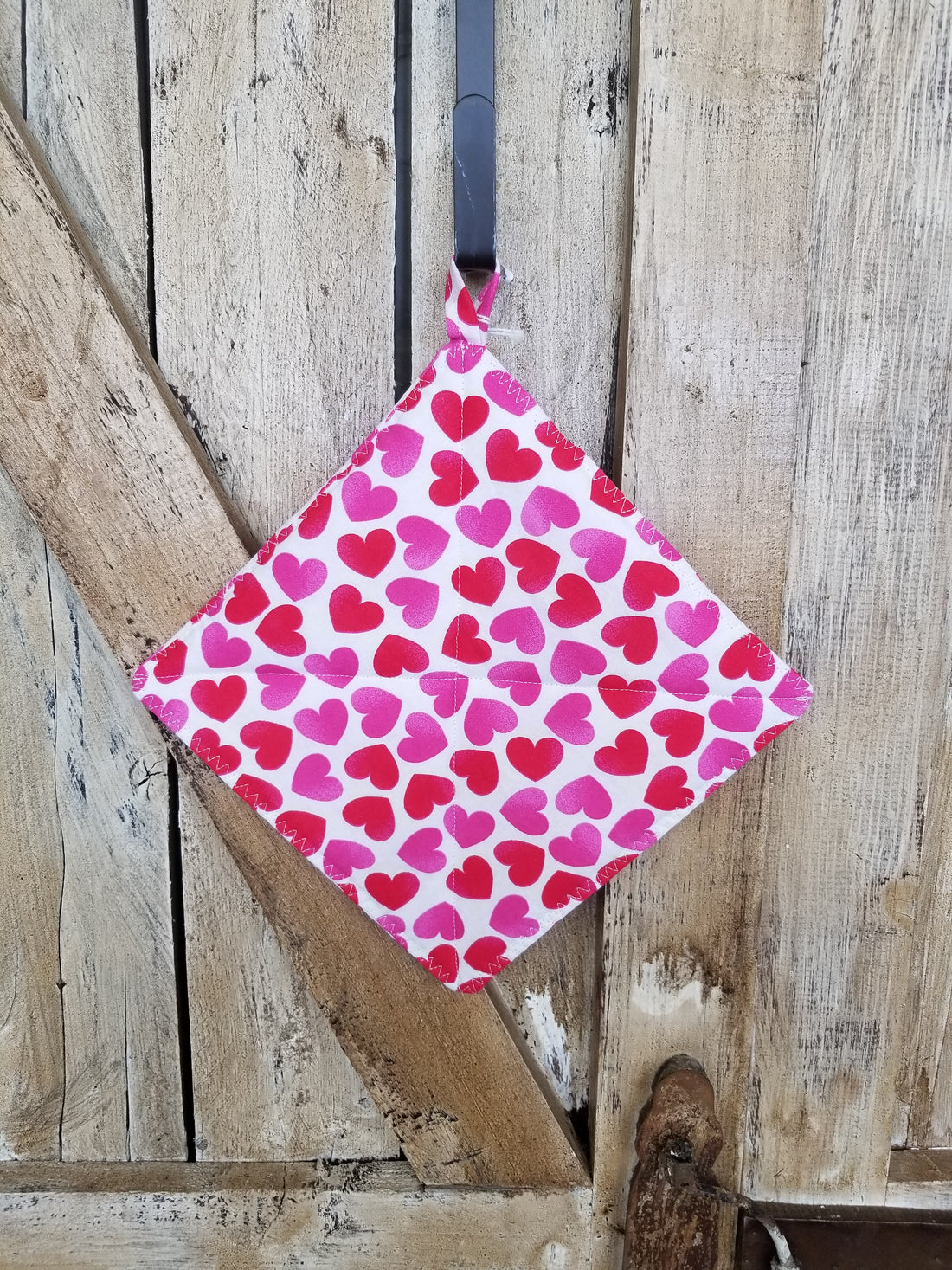 Red & Pink Hearts Hot Pad