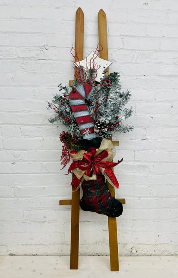 Wood Ladder with Stocking