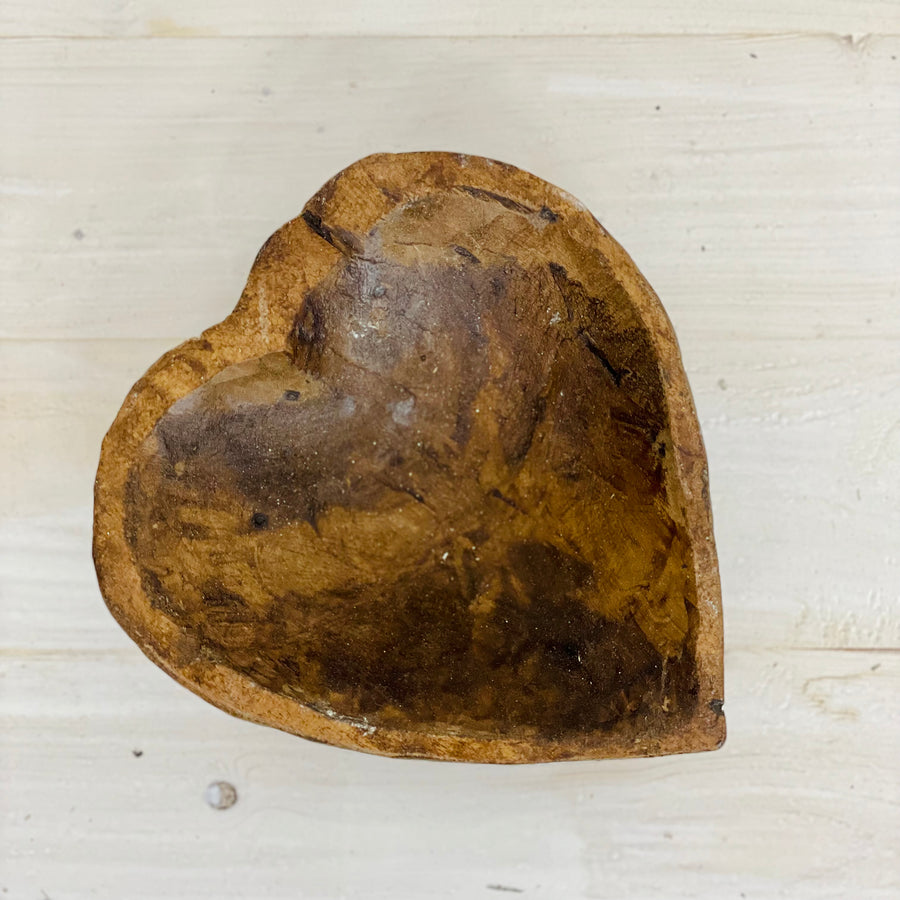 Handcrafted Wooden Heart Bowl