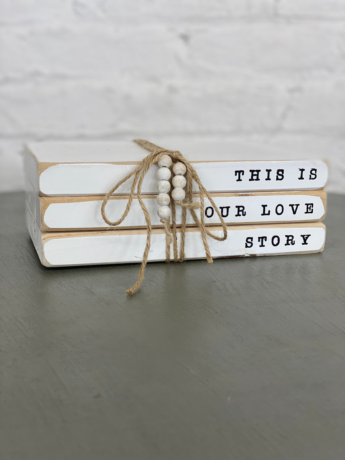 Our Love Story Book Stack