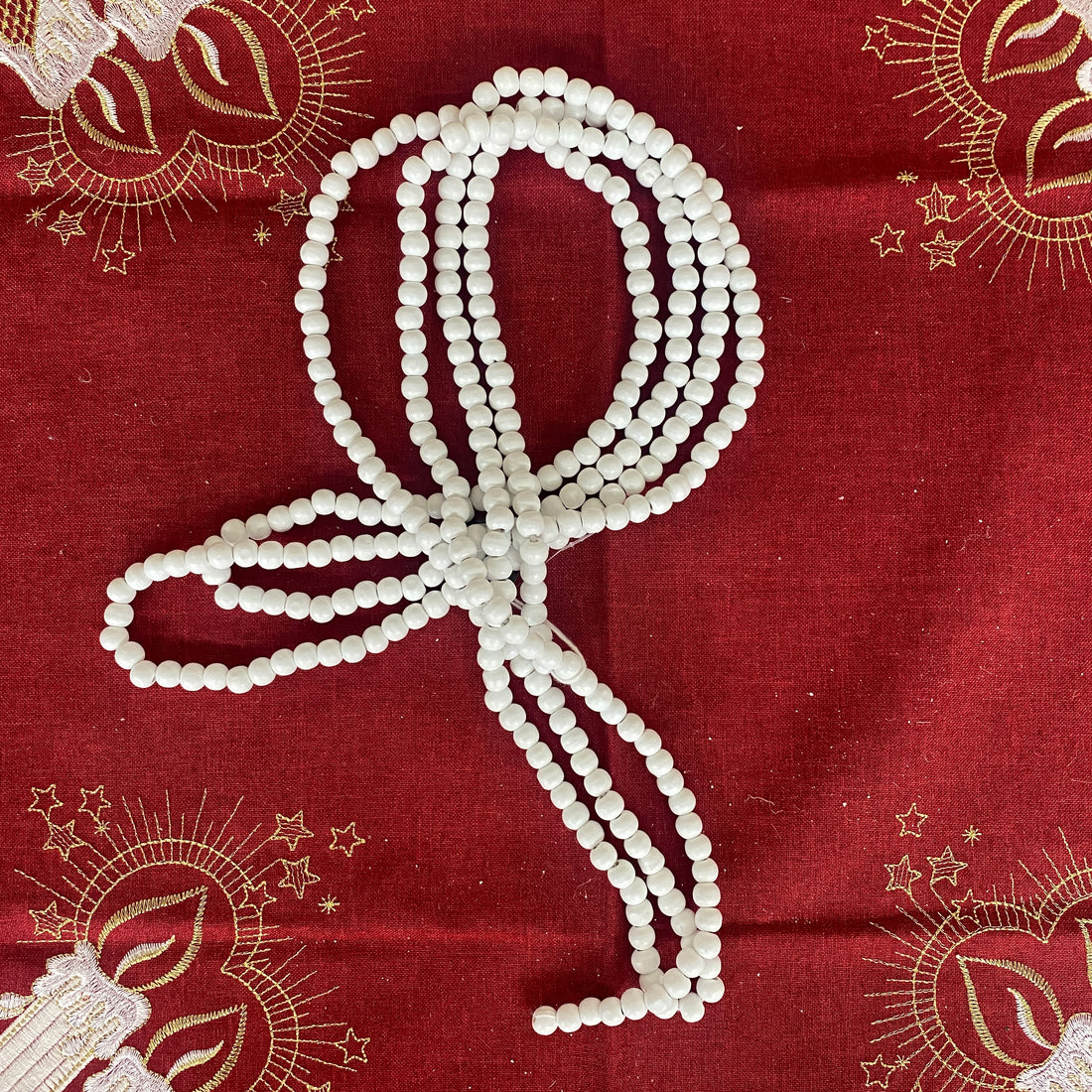 White Bead Garland