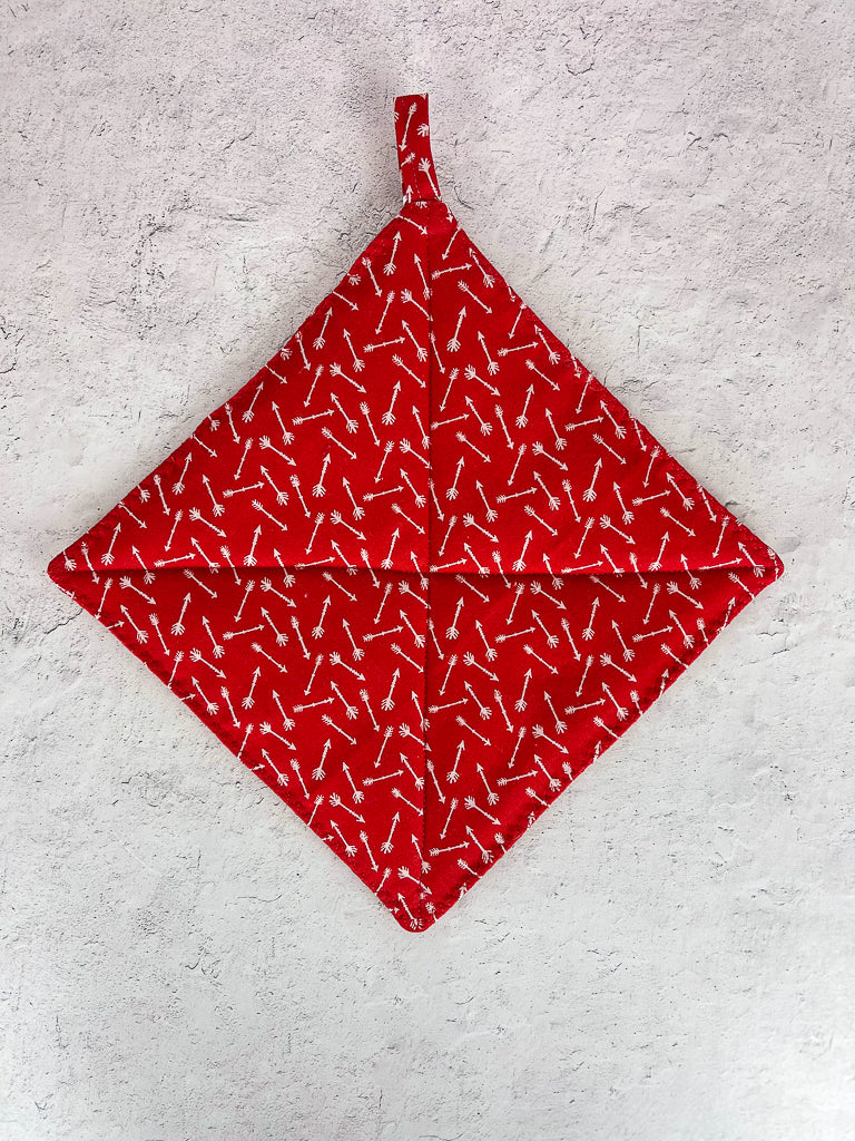 Red & White Arrows Hot Pad