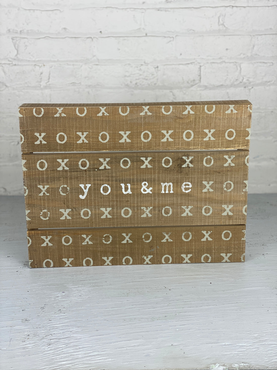 You & Me Wood Pallet Hanging Sign