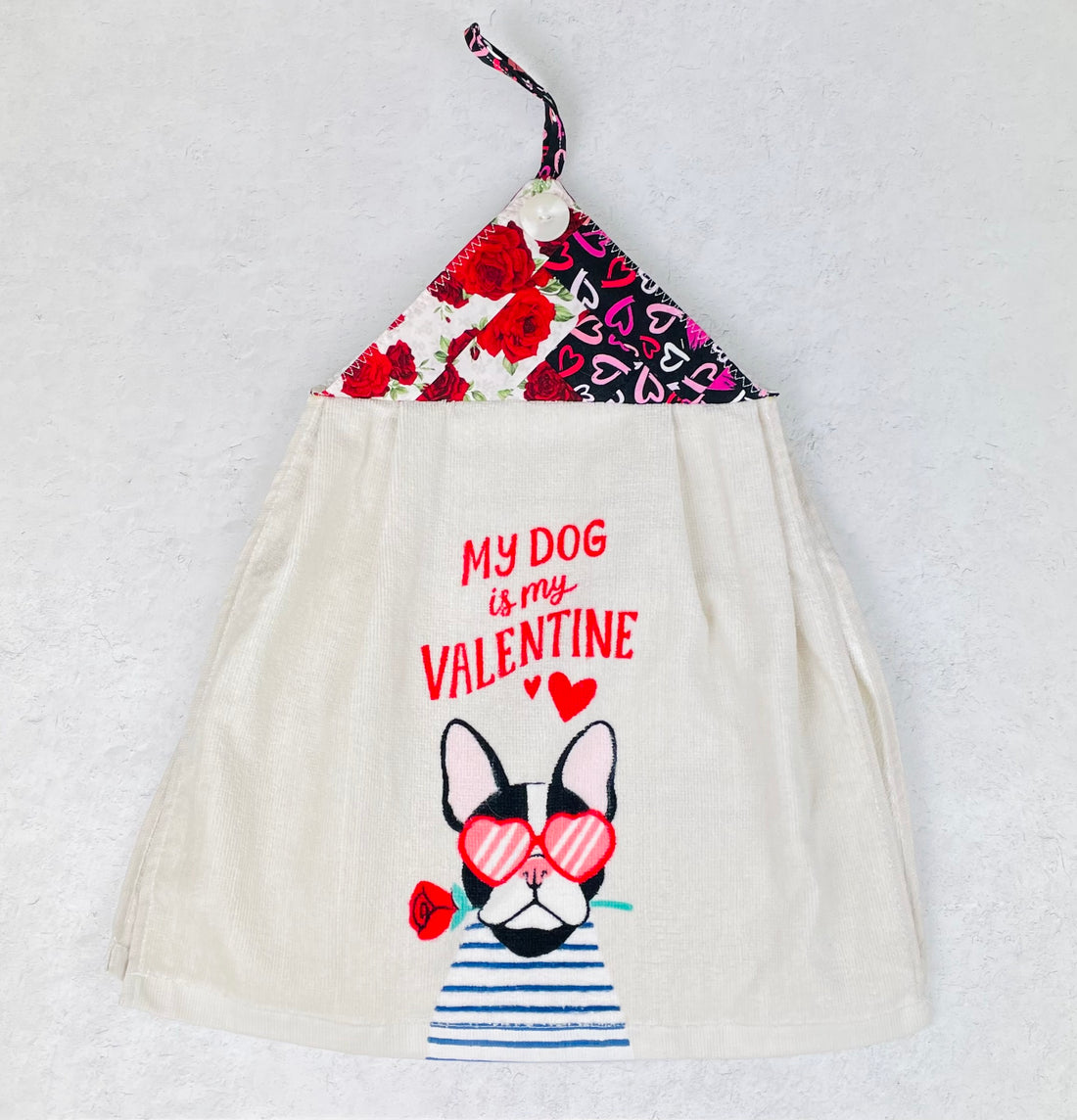 My Dog is My Valentine Kitchen Towel