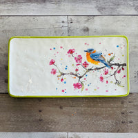 Bird & Cherry Blossom Serving Platter