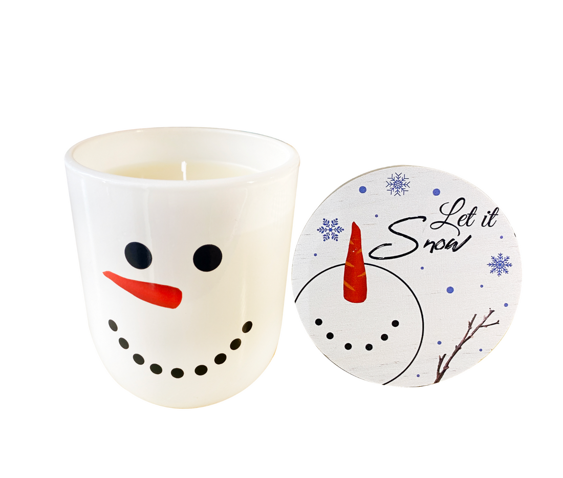 Snowman Candle