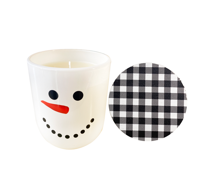 Snowman Candle