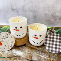 Snowman Candle